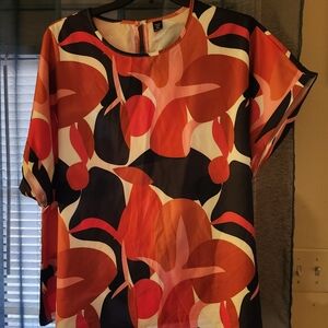 Colorful Abstract Women's Top